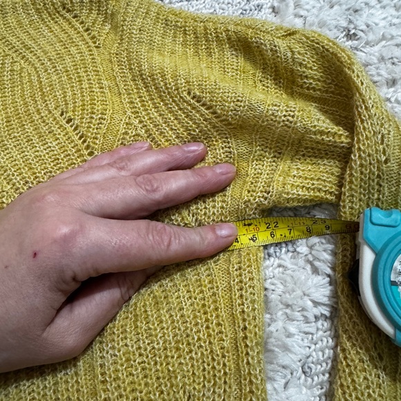 Anthropologie Keely Cable-Knit Sweater in Yellow-Mustard , Size XS - Picture 13 of 15